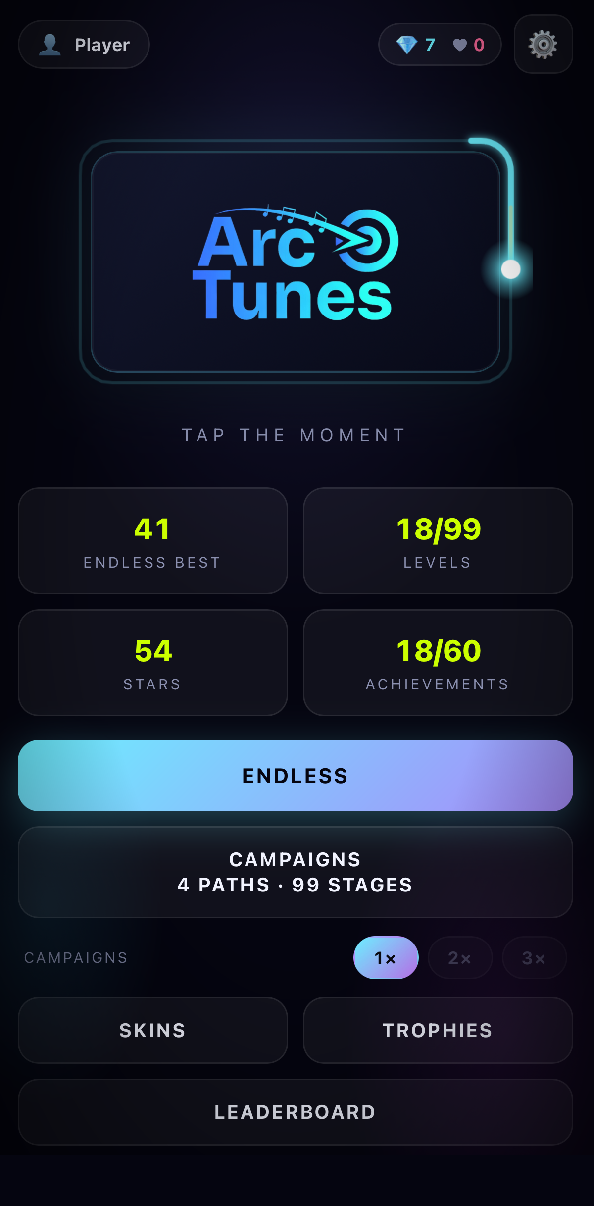 Arc Tunes screenshot 1
